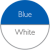 Синій/Білий