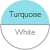 Бірюзовий/Білий