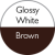 Білий / Коричневий